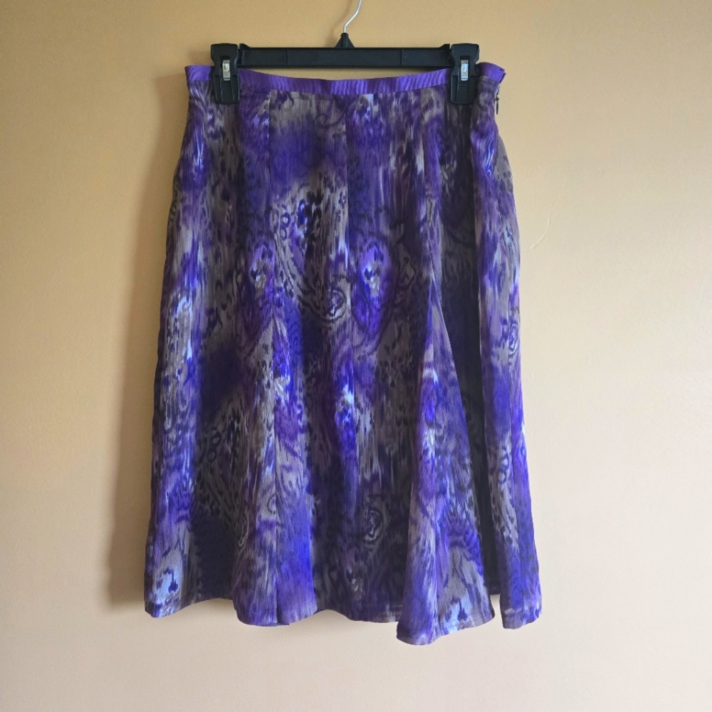 Worthington Abstract Lined Skirt